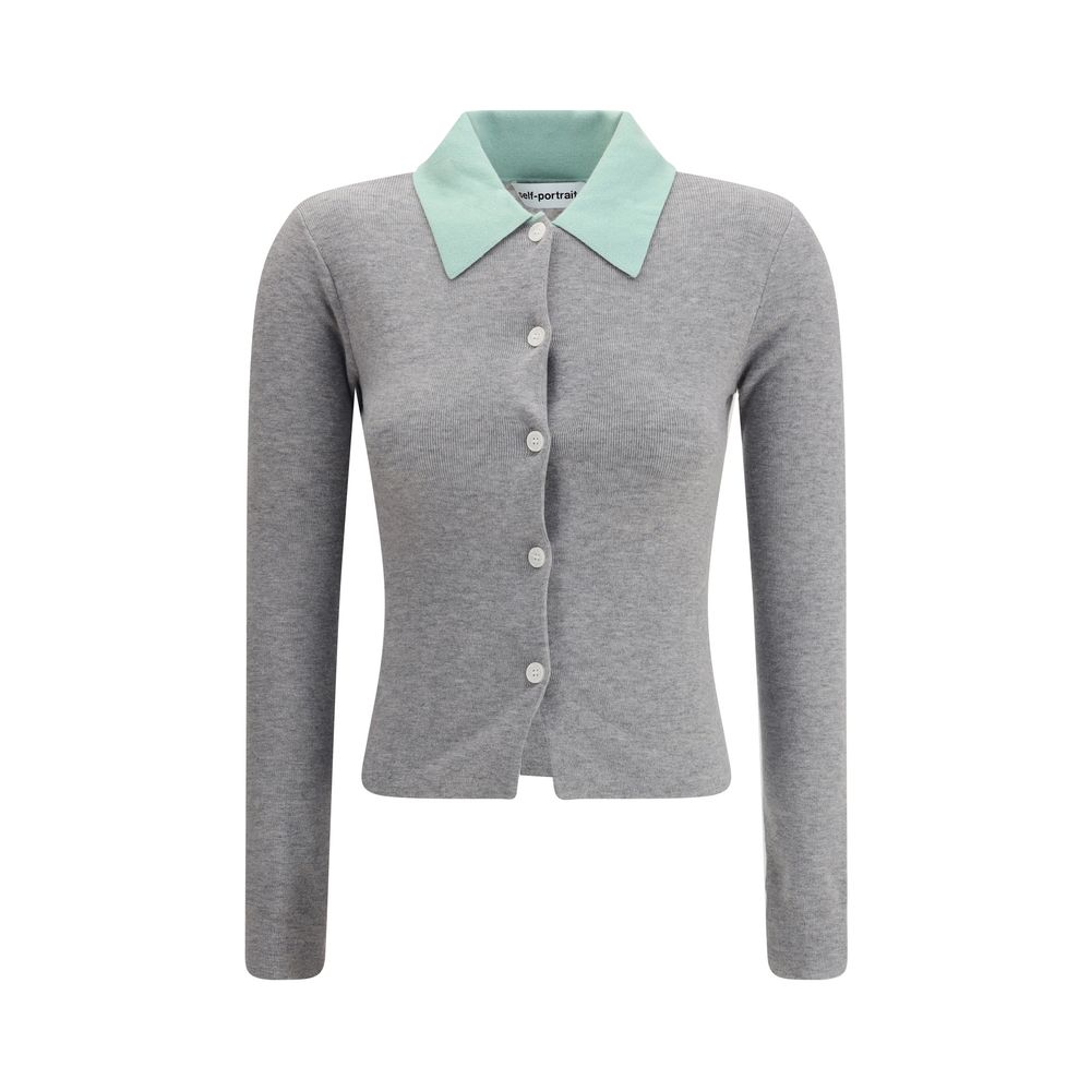 Self-Portrait Merino wool Cardigan LUNESCAPE