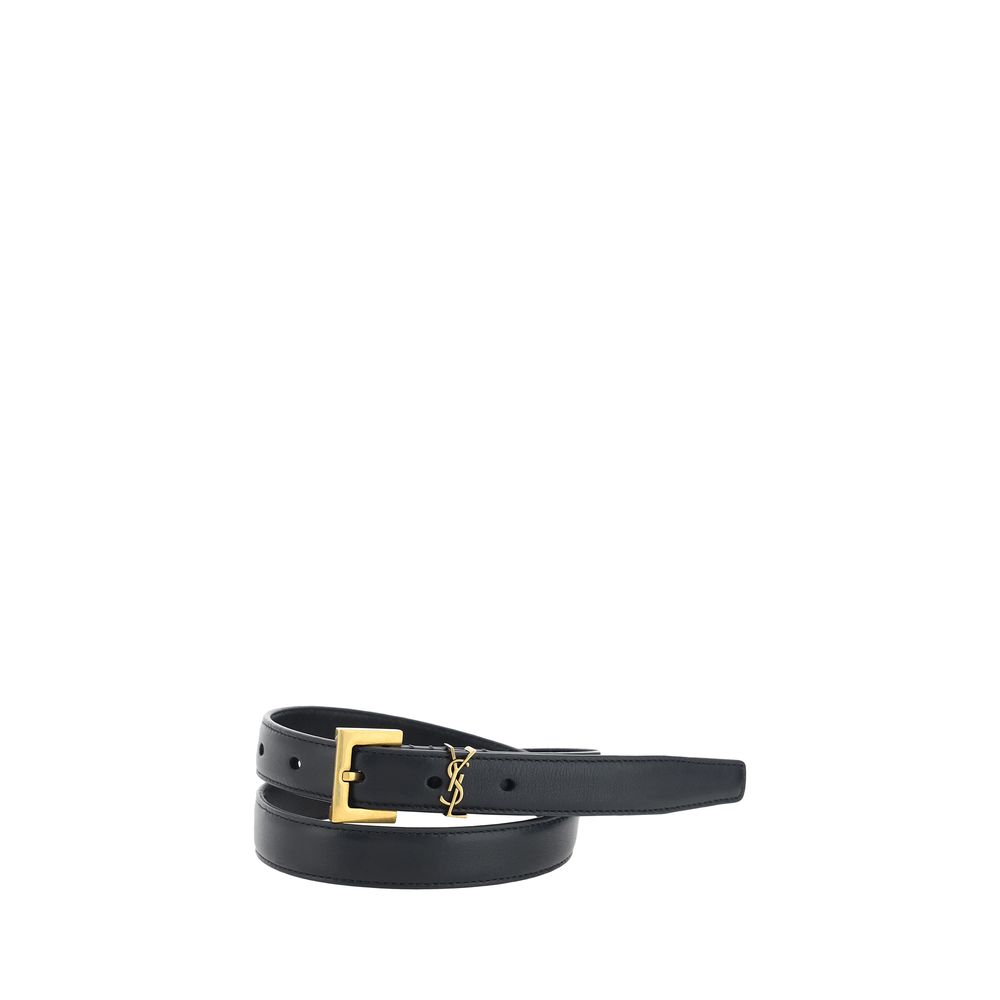 Saint Laurent Cassandre slim Belt LUNESCAPE