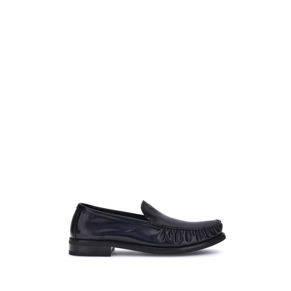 Prada Brushed Leather Loafers LUNESCAPE