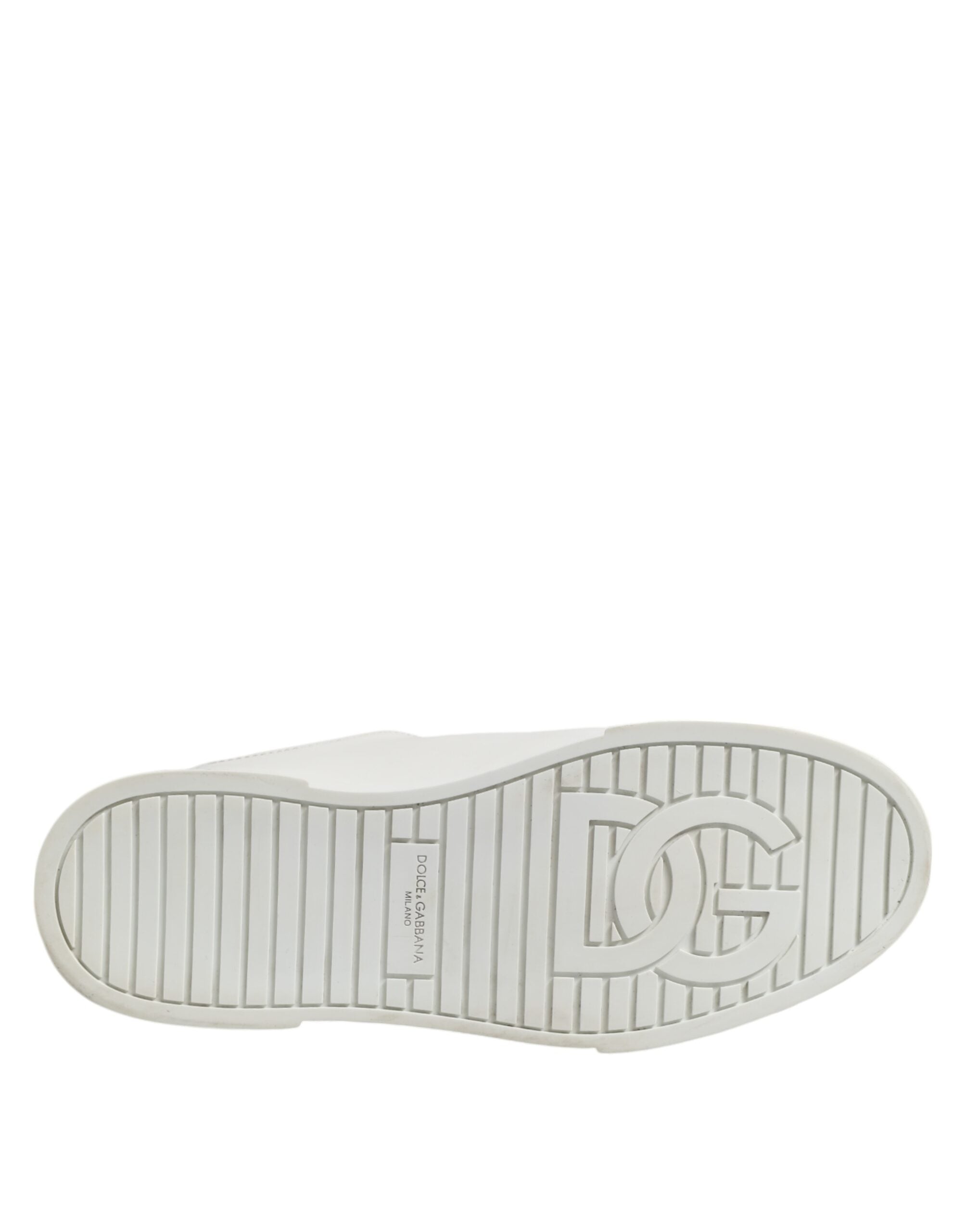 Dolce & Gabbana White Logo Lace Up Low Top Men Sneakers Shoes