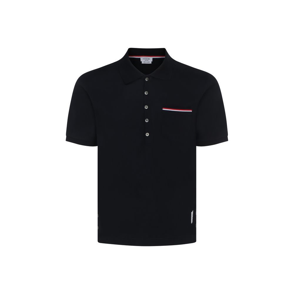 Thom Browne Short Sleeves Polo Shirt LUNESCAPE
