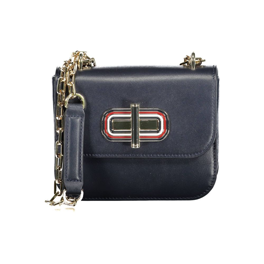 Tommy Hilfiger Blue Leather Handbag LUNESCAPE