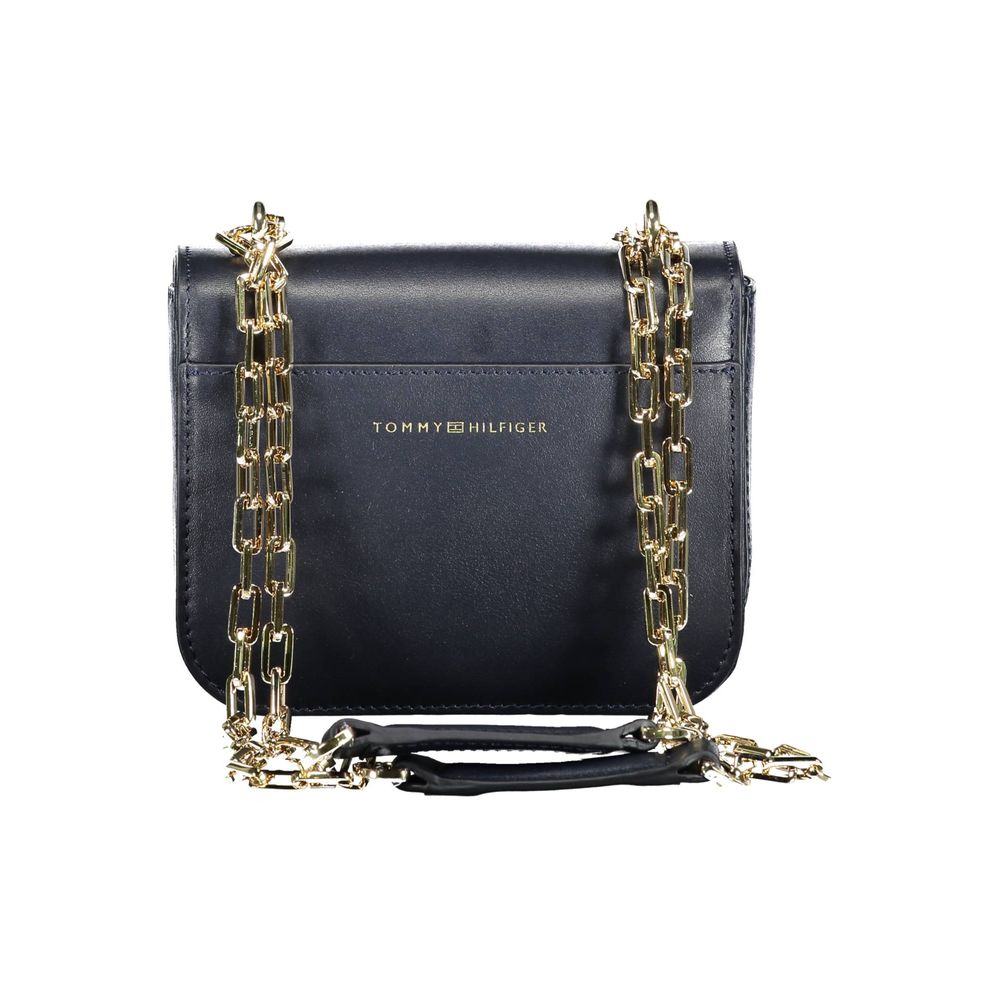 Tommy Hilfiger Blue Leather Handbag LUNESCAPE