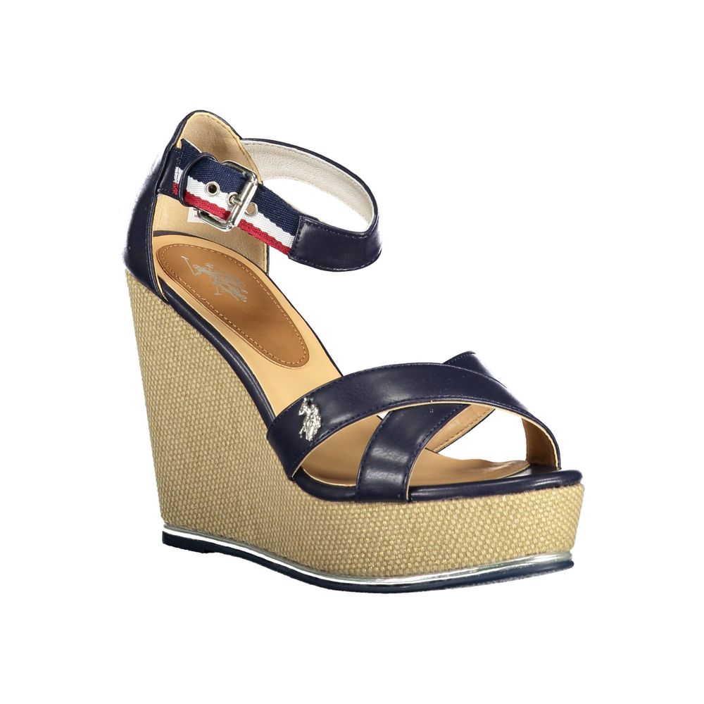 U.S. POLO ASSN. Blue Cotton Sandal LUNESCAPE