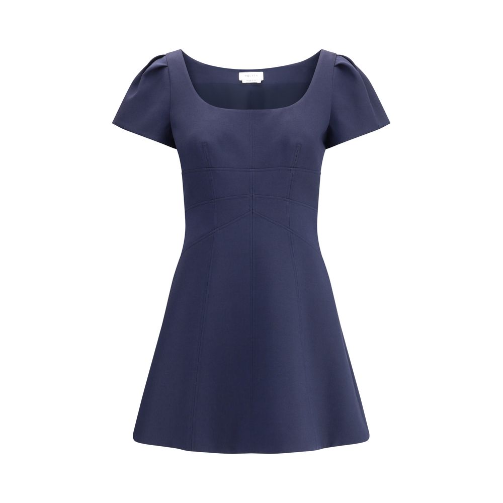 Alexander McQueen Short Dress with short gathered sleeves LUNESCAPE