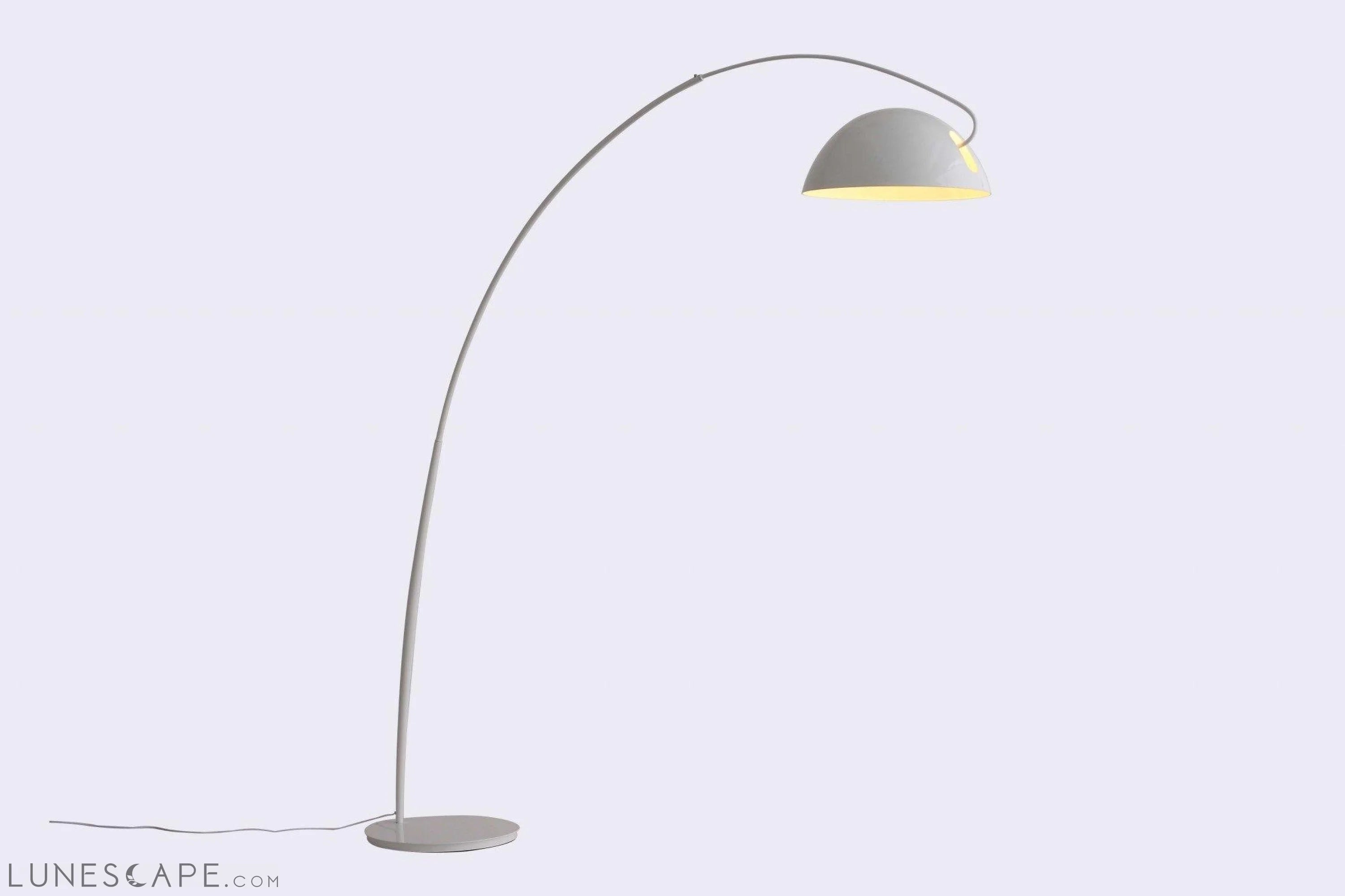 79" X 90.5" White Carbon Floor Lamp LUNESCAPE