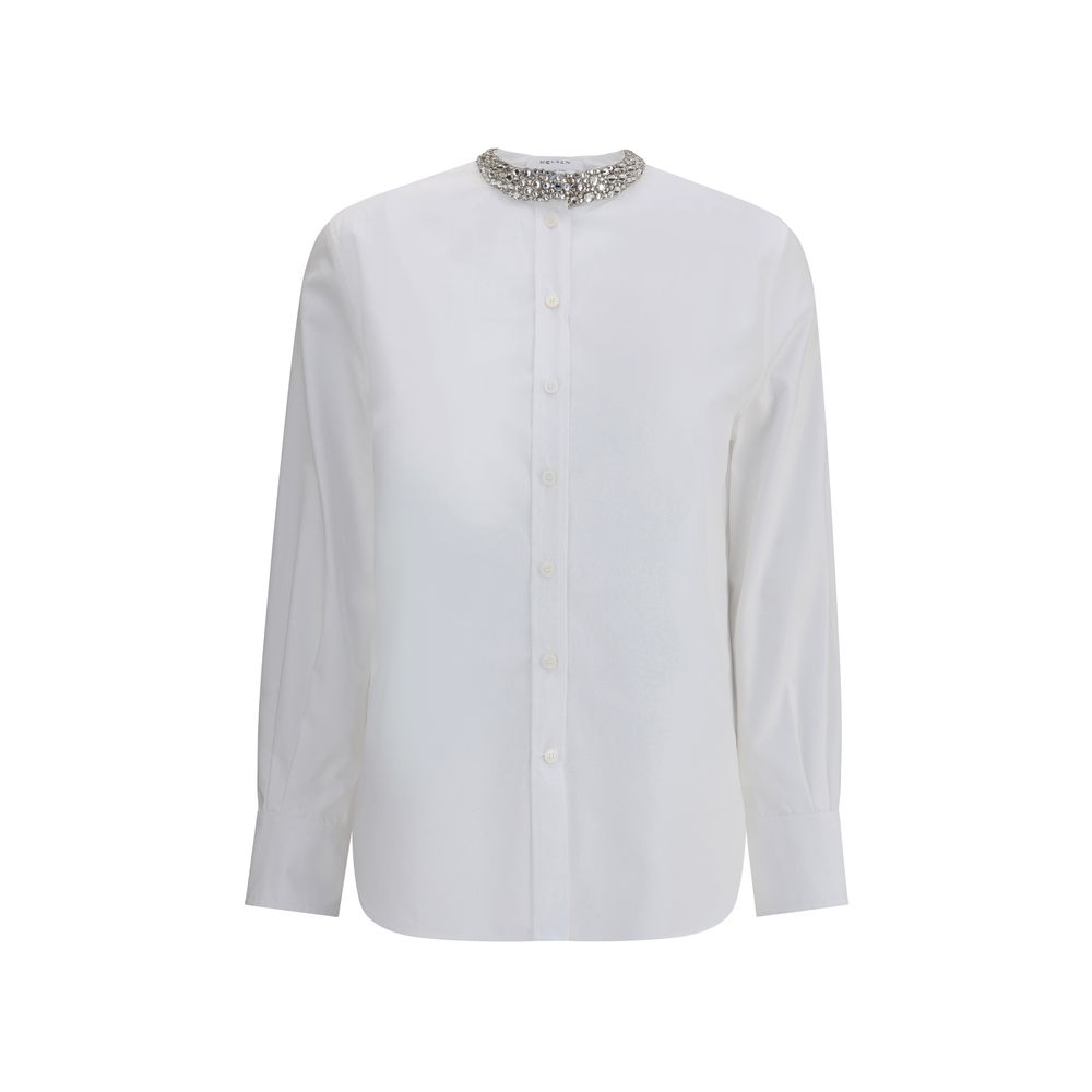 Alexander McQueen Shirt with embellished collar LUNESCAPE