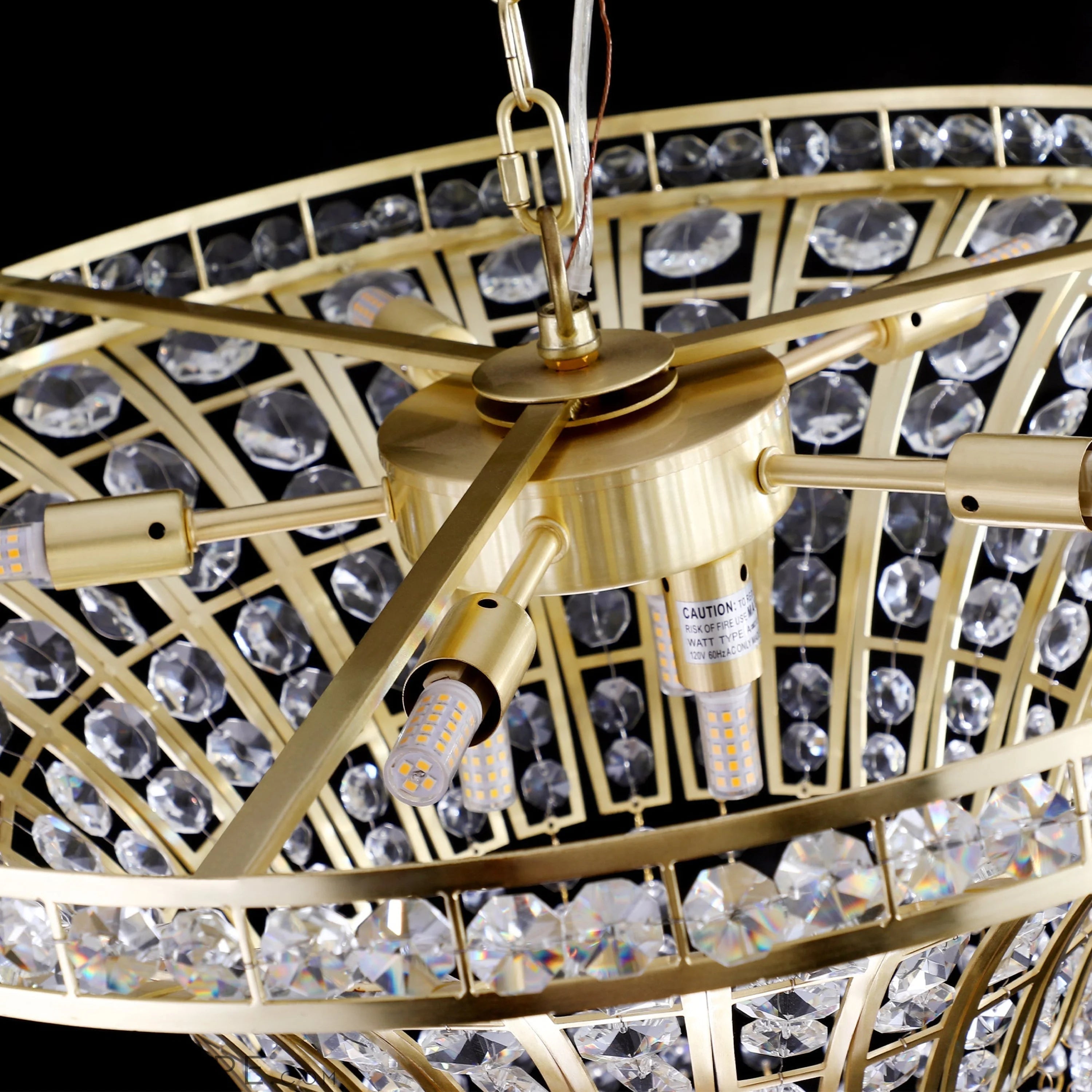 8-Light 23.6" Wide Crystal Waterfall Chandelier LUNESCAPE
