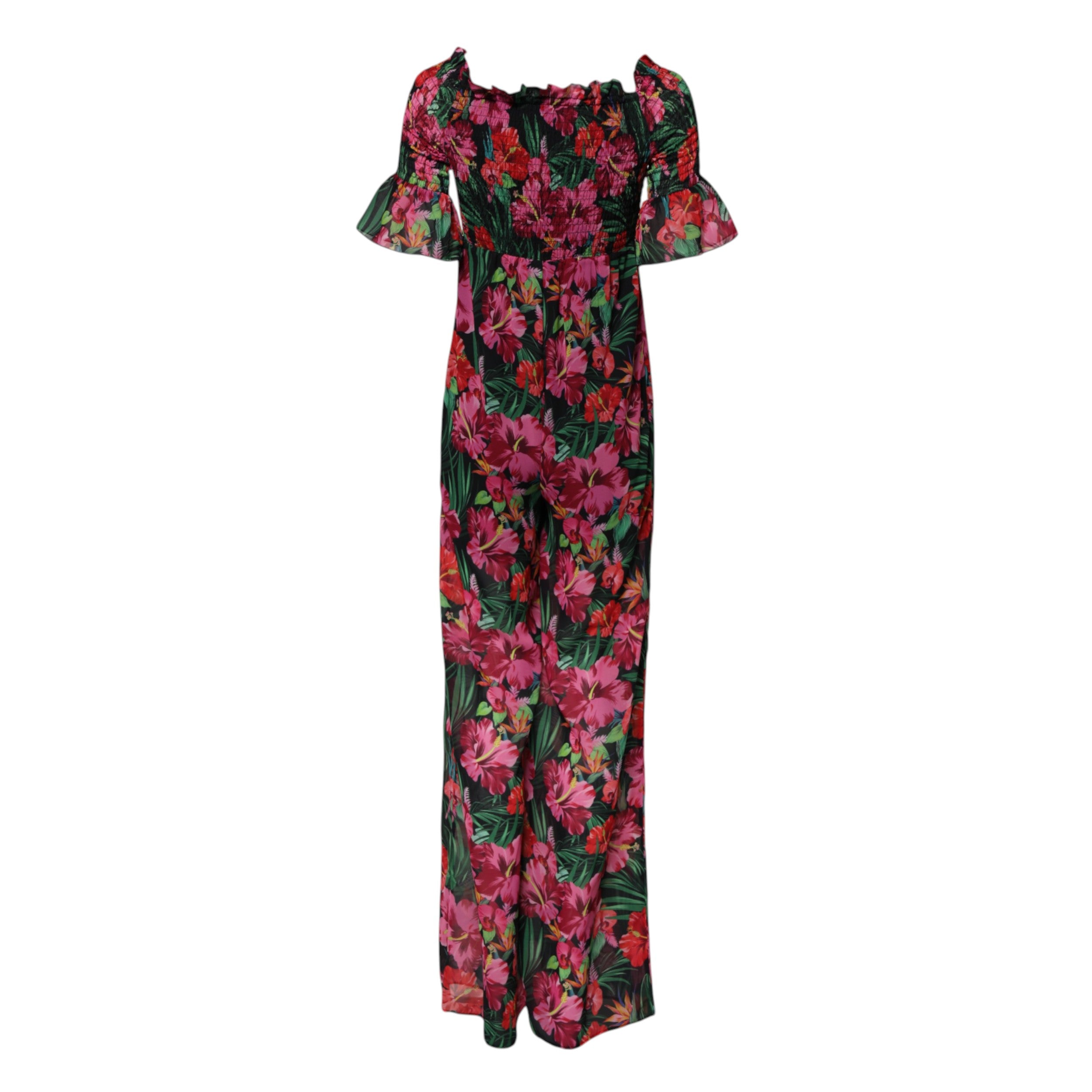 Patrizia Pepe Multicolor Floral Print Overall Jumpsuit