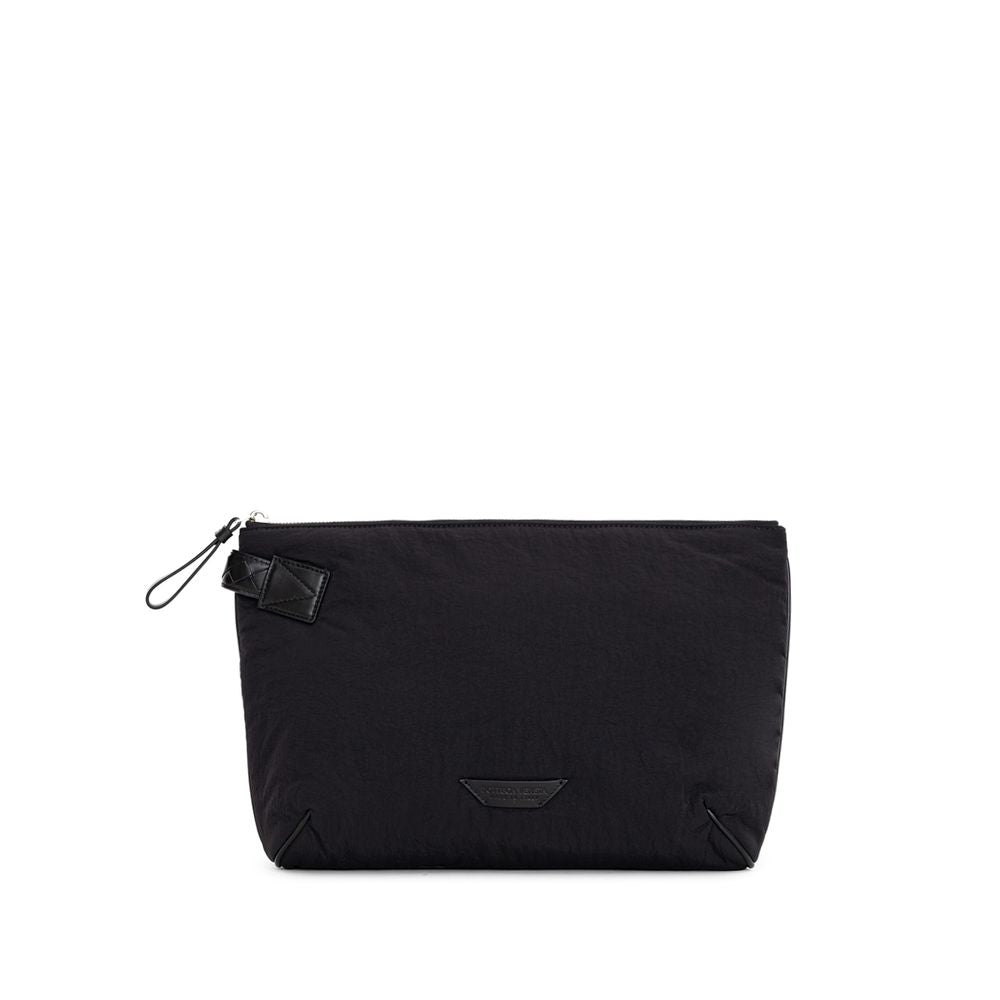 Bottega Veneta Black Nylon Clutch Bag LUNESCAPE