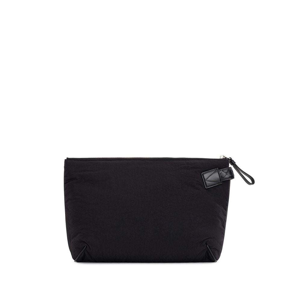 Bottega Veneta Black Nylon Clutch Bag LUNESCAPE