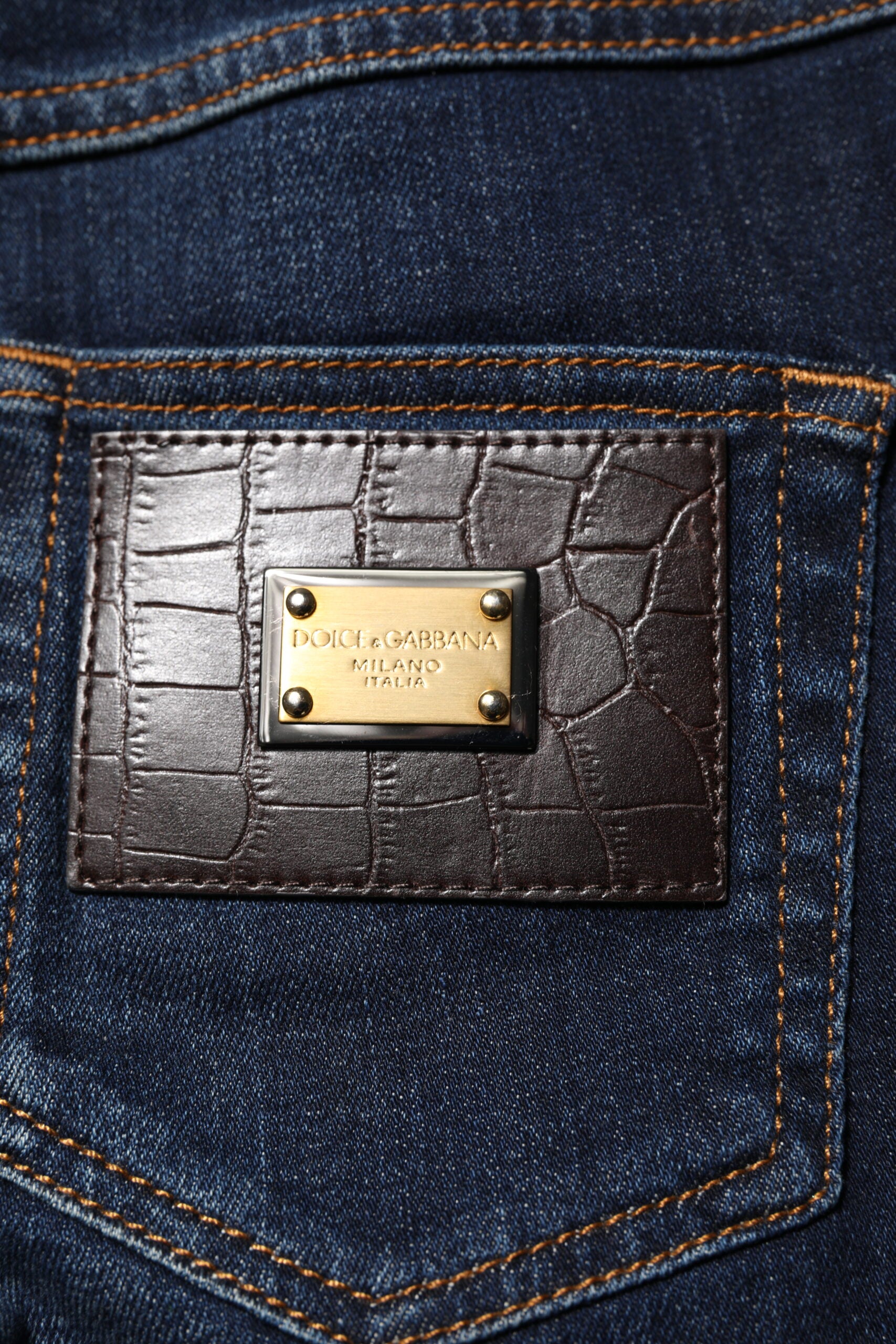 Dolce & Gabbana Blue GRACE High Waist Skinny Denim Jeans