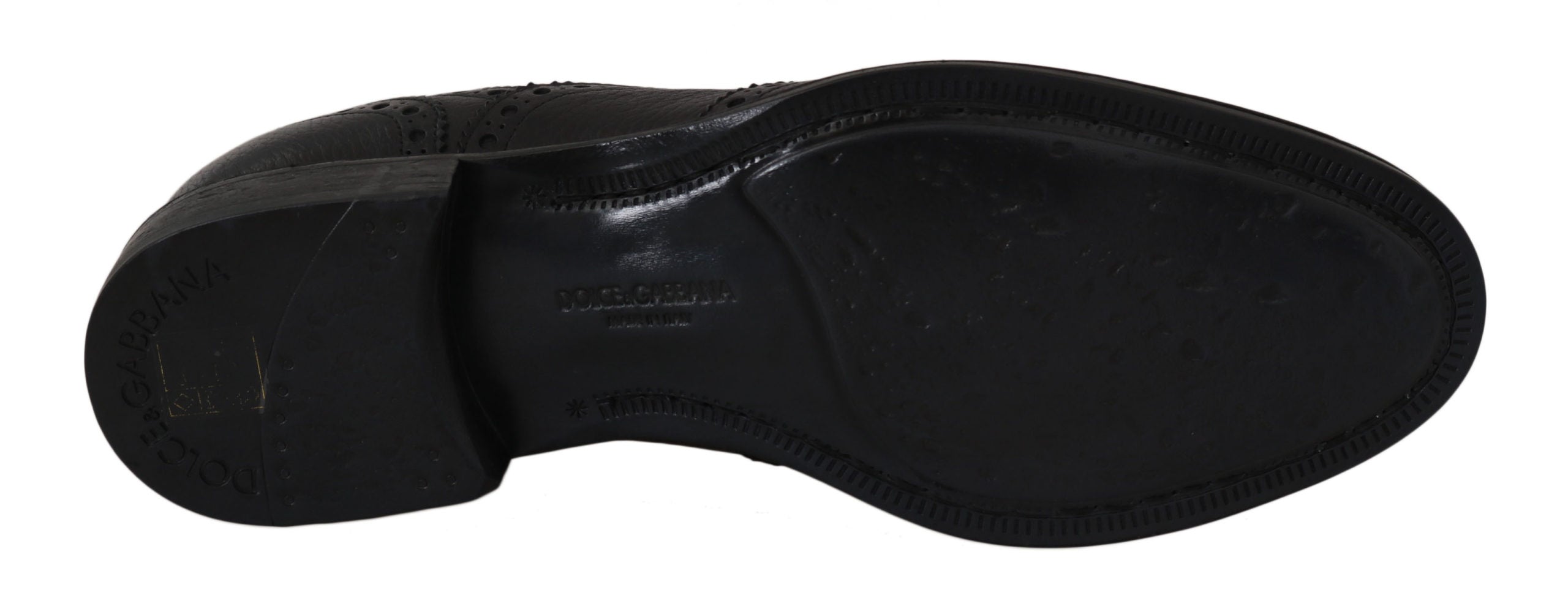 Dolce & Gabbana Blue Leather Wingtip Oxford Dress Shoes LUNESCAPE