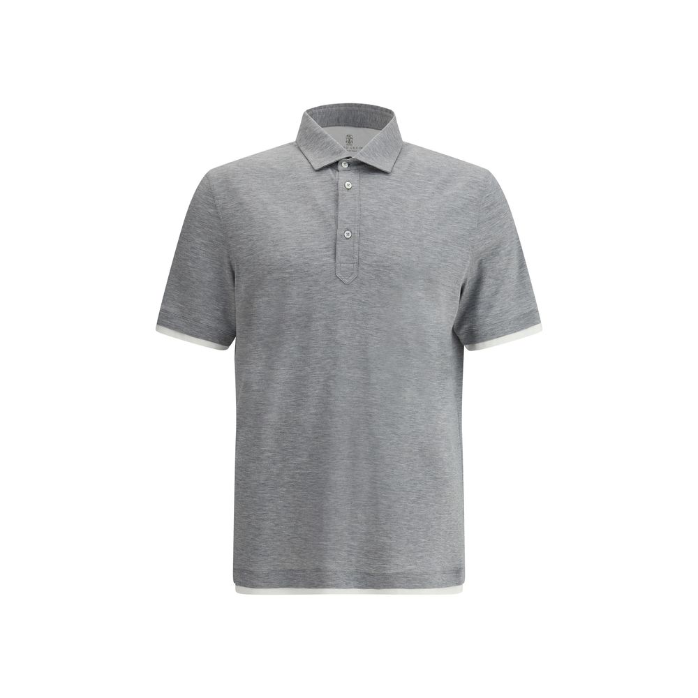 Brunello Cucinelli Silk Polo Shirt LUNESCAPE
