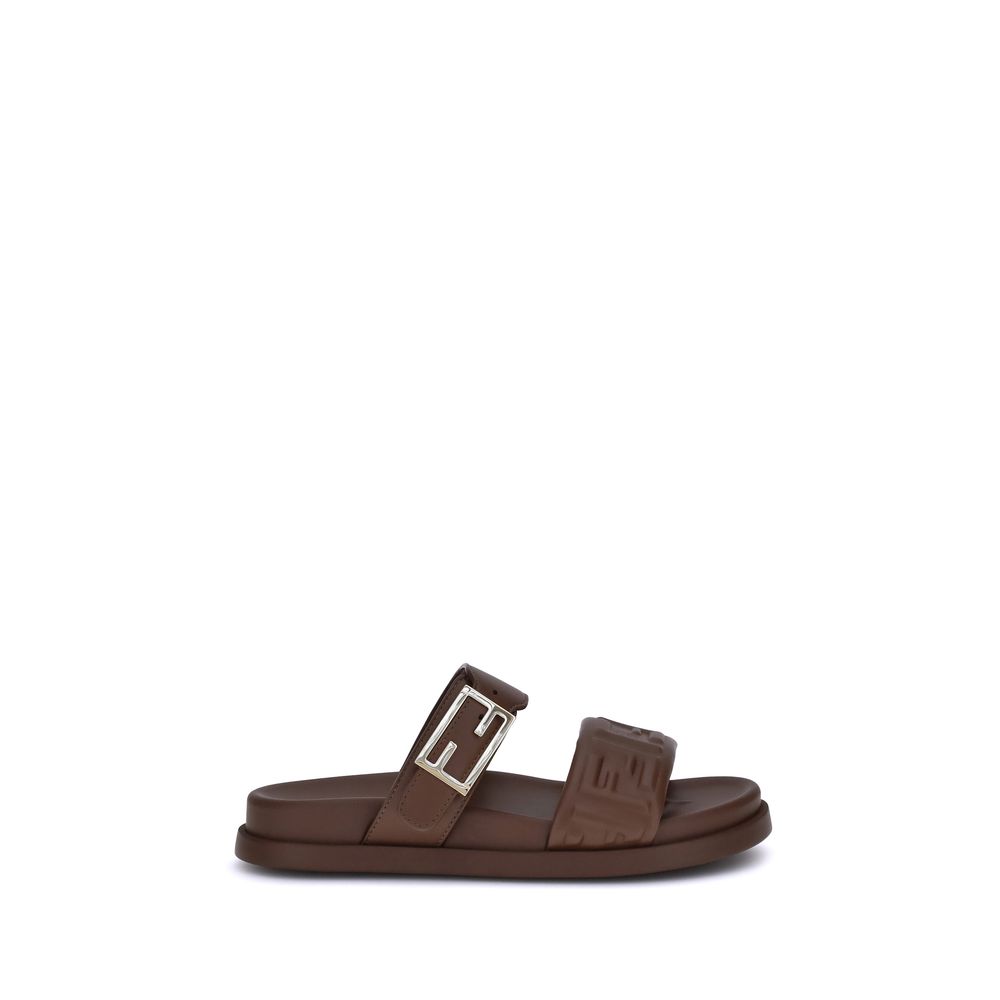 Fendi Logoed Sandals LUNESCAPE