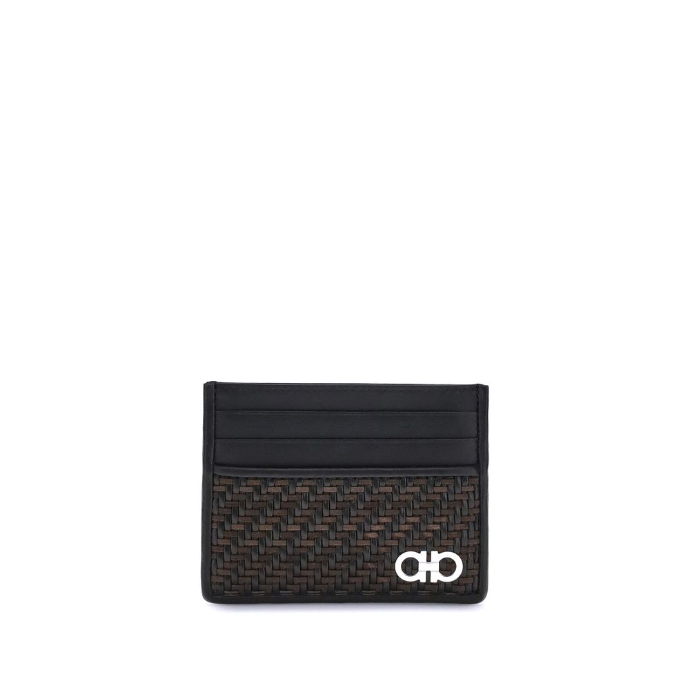 Ferragamo Woven Gancini Card Holder LUNESCAPE