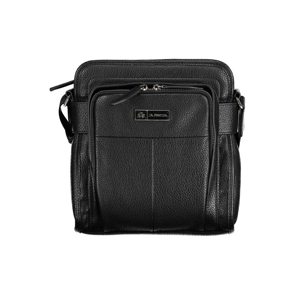 La Martina Black Shoulder Bag LUNESCAPE