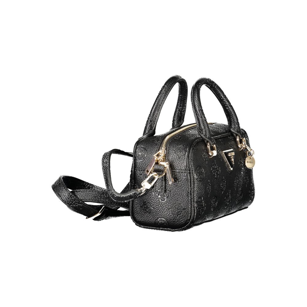 Guess Jeans Black Polyethylene Women Handbag LUNESCAPE