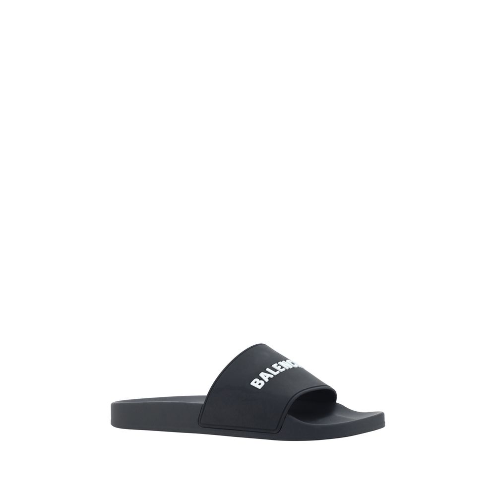 Balenciaga Rubber Pool Sandals LUNESCAPE