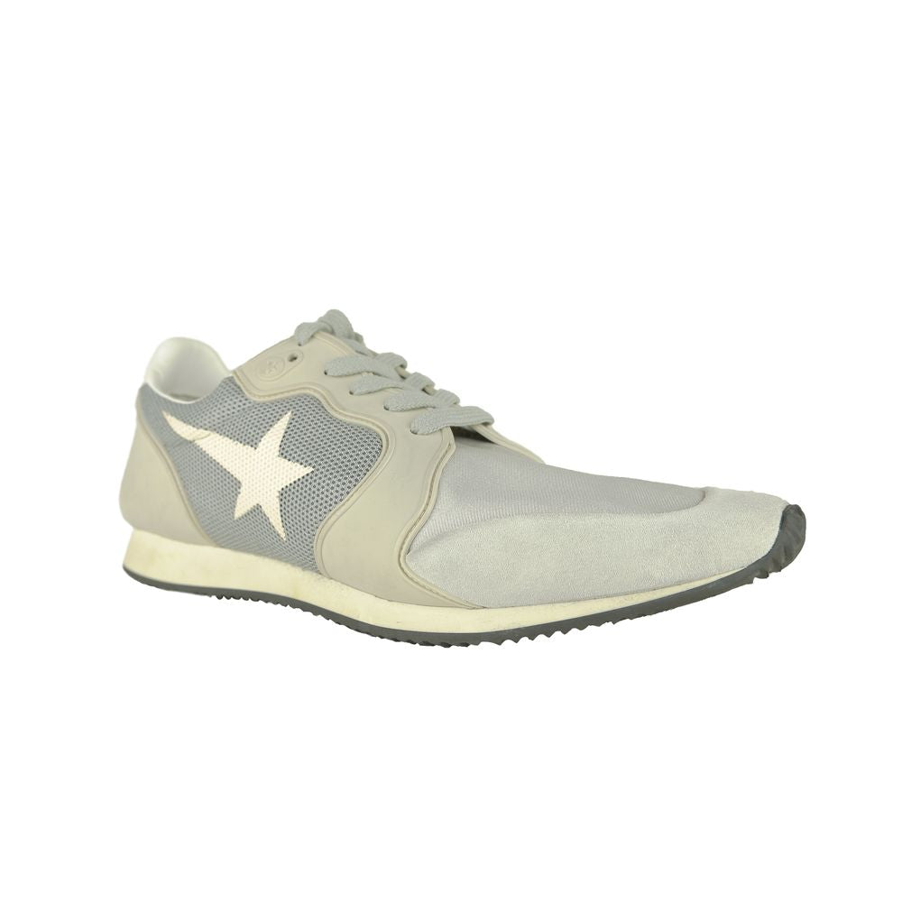 Golden Goose Gray Leather Mens Sneaker