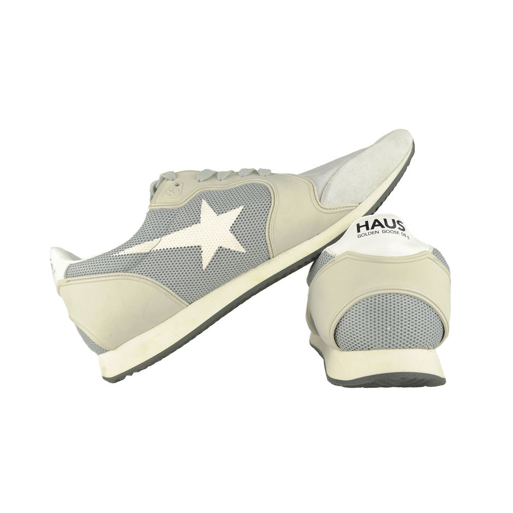 Golden Goose Gray Leather Mens Sneaker