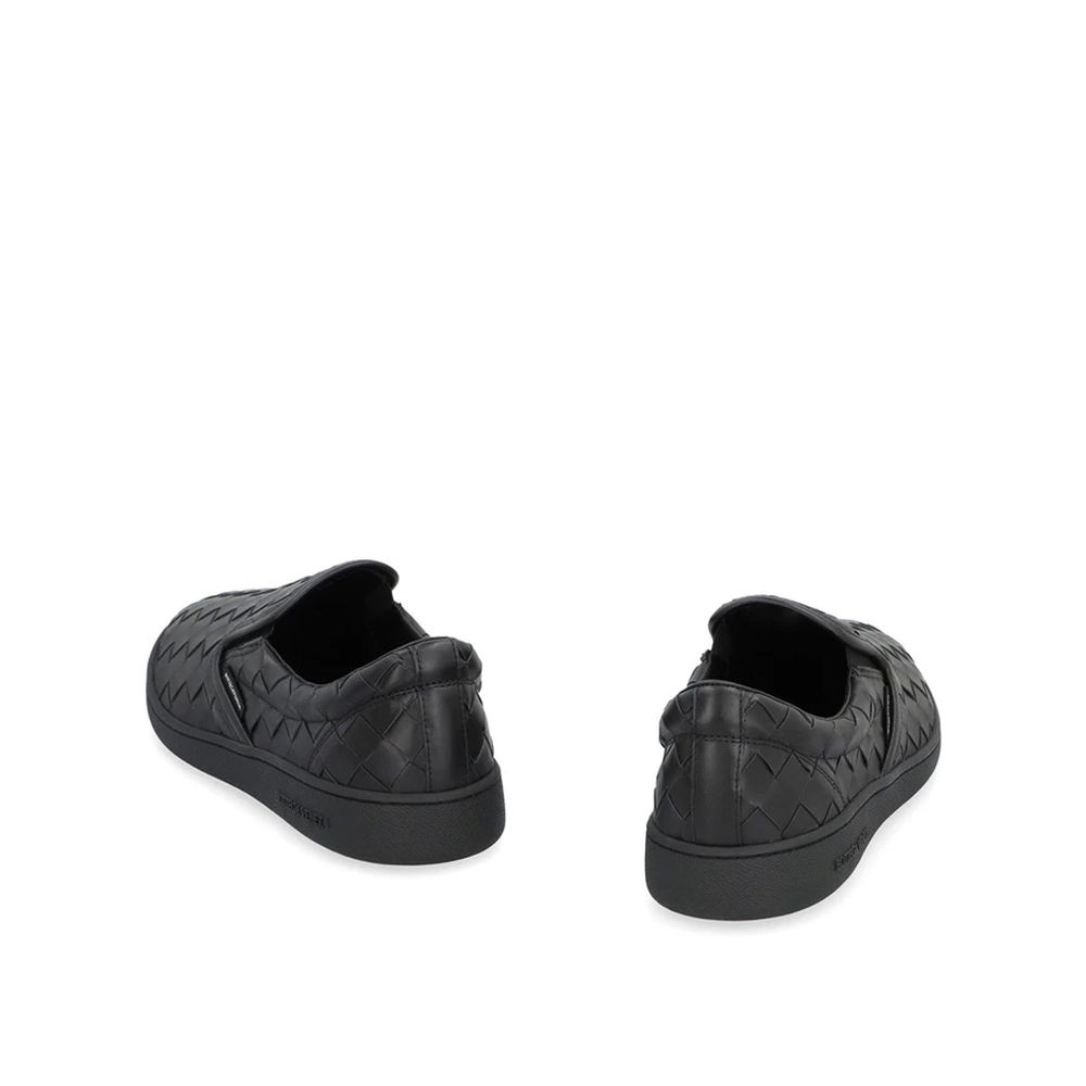 Bottega Veneta Sawyer Leather Slip-On Sneakers LUNESCAPE