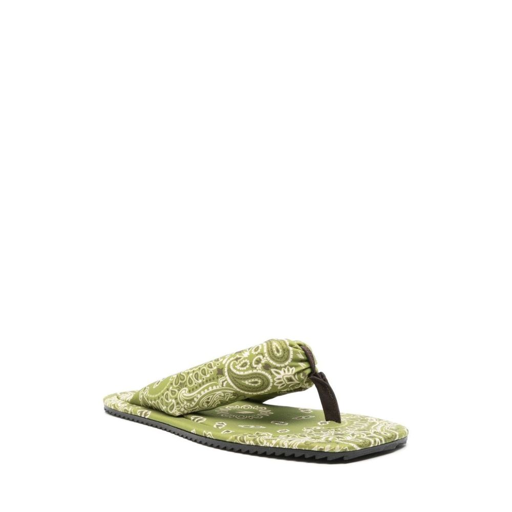 The Attico Green Bandana Indie Flip Flop LUNESCAPE