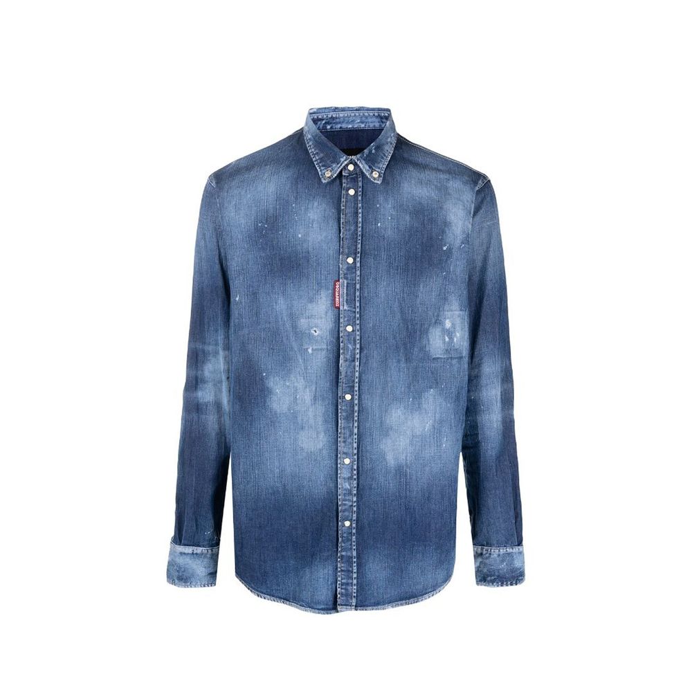 Dsquared² Distressed Effect Denim Shirt LUNESCAPE