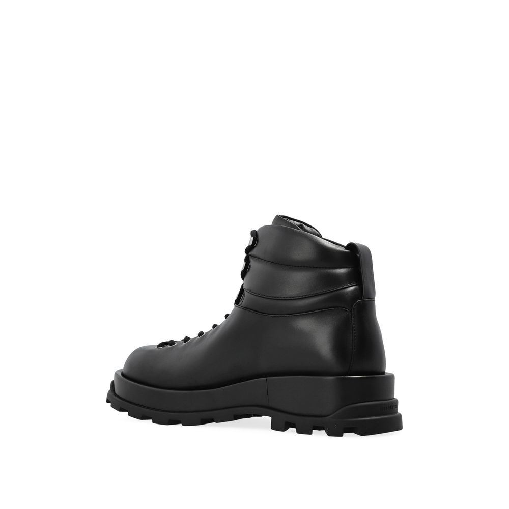 Jil Sander Leather Ankle Boots LUNESCAPE