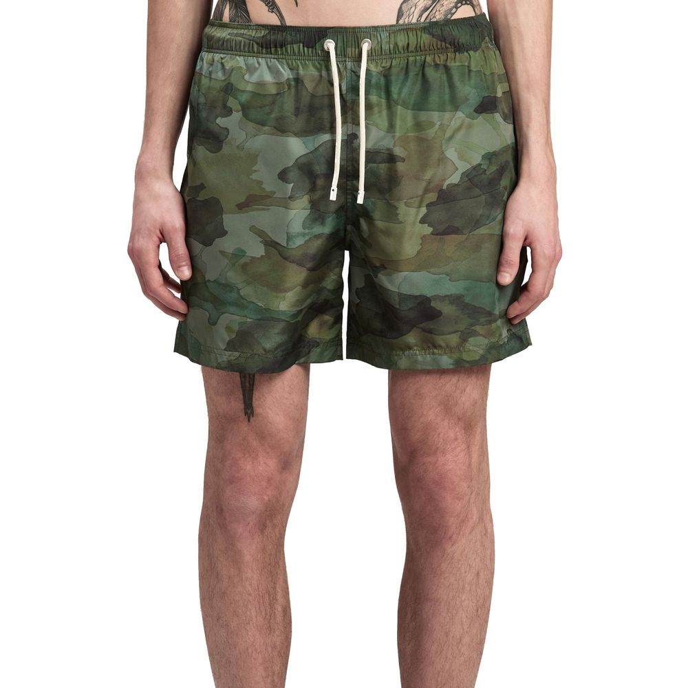 Palm Angels Camouflage Swim Shorts LUNESCAPE