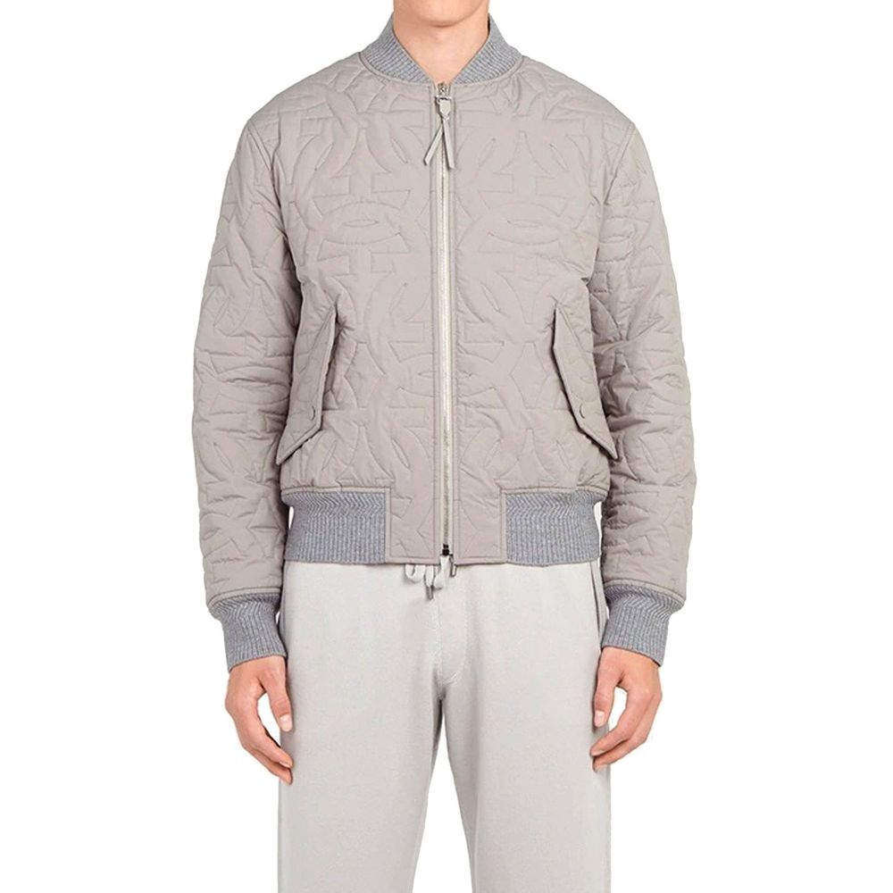 Salvatore Ferragamo Quilted Bomber Jacket LUNESCAPE