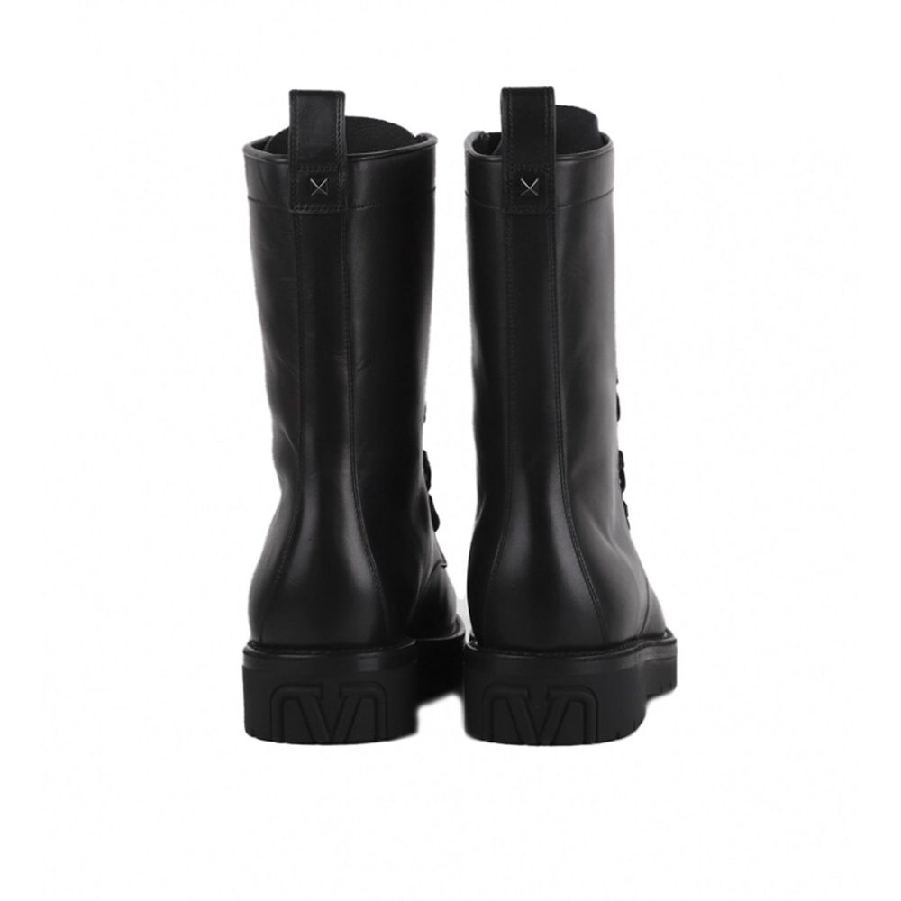 Valentino Garavani Combat Leather Boots LUNESCAPE