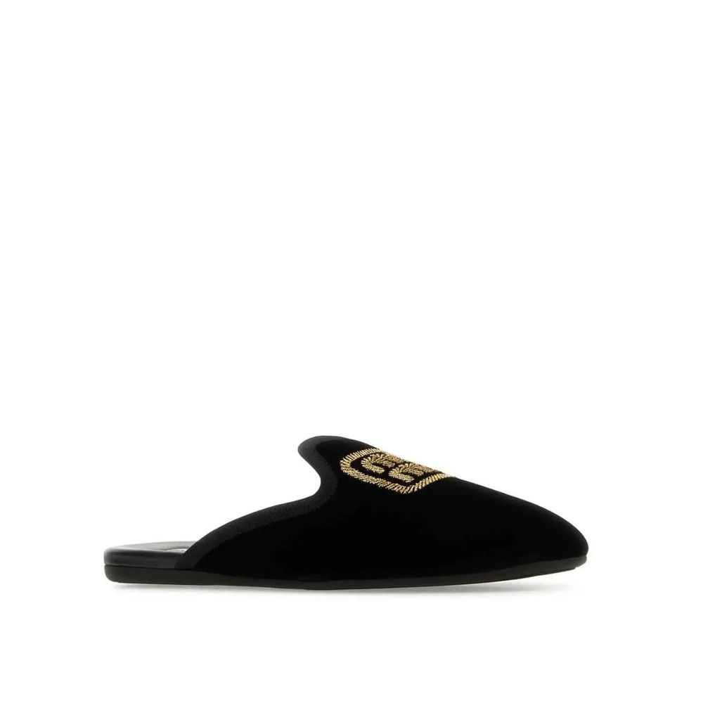 Miu Miu Logo Embroidered Slip-On Mules LUNESCAPE
