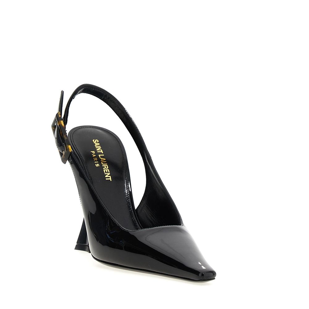 Saint Laurent 'Dune' Leather Slingback Stiletto Heel Pumps LUNESCAPE