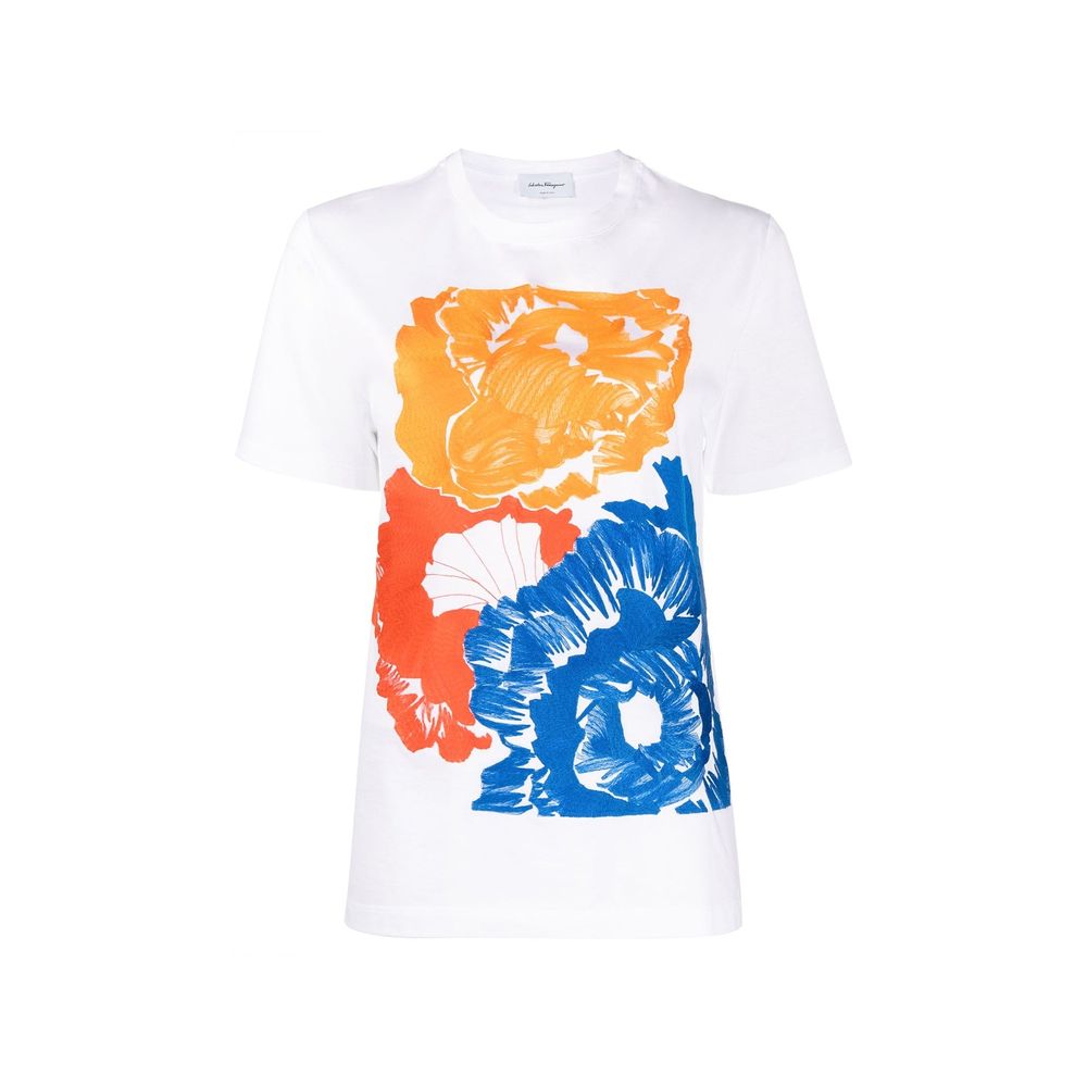 Salvatore Ferragamo Cotton T-Shirt LUNESCAPE