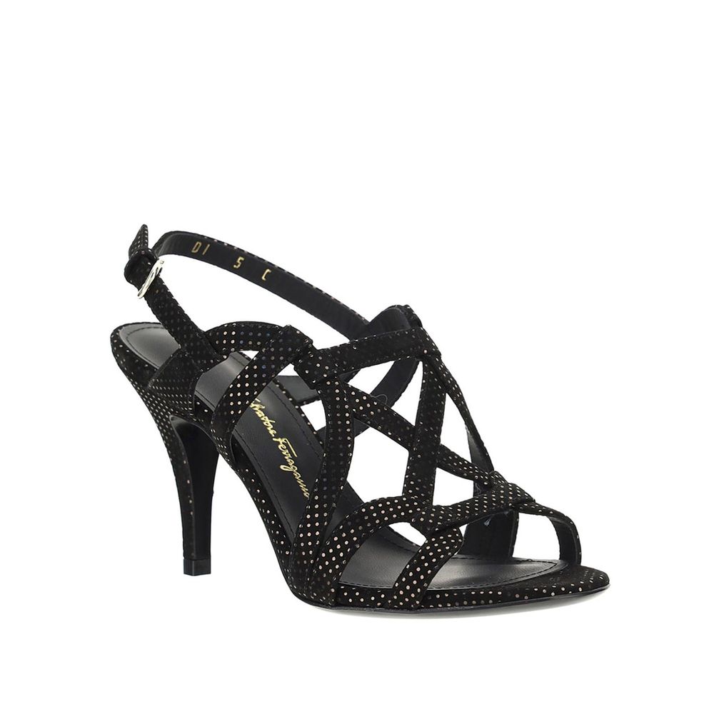 Salvatore Ferragamo Gal Heel Sandals LUNESCAPE