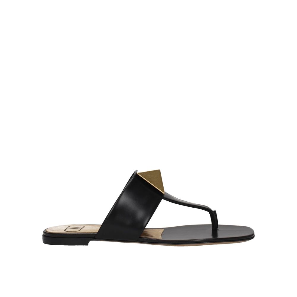 Valentino Garavani One Stud Leather Thong Sandals LUNESCAPE