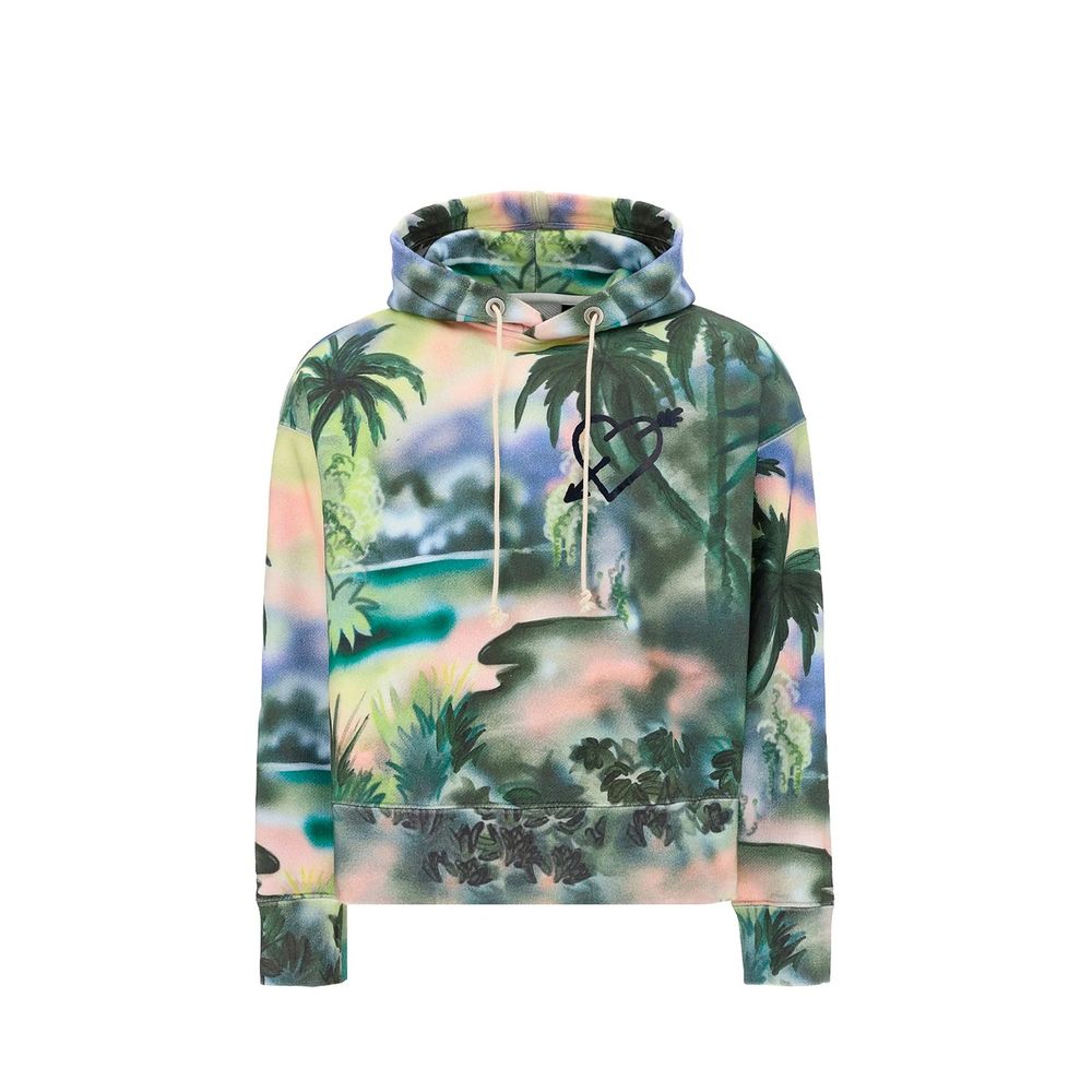 Palm Angels Cotton Hooded Sweatshirt LUNESCAPE