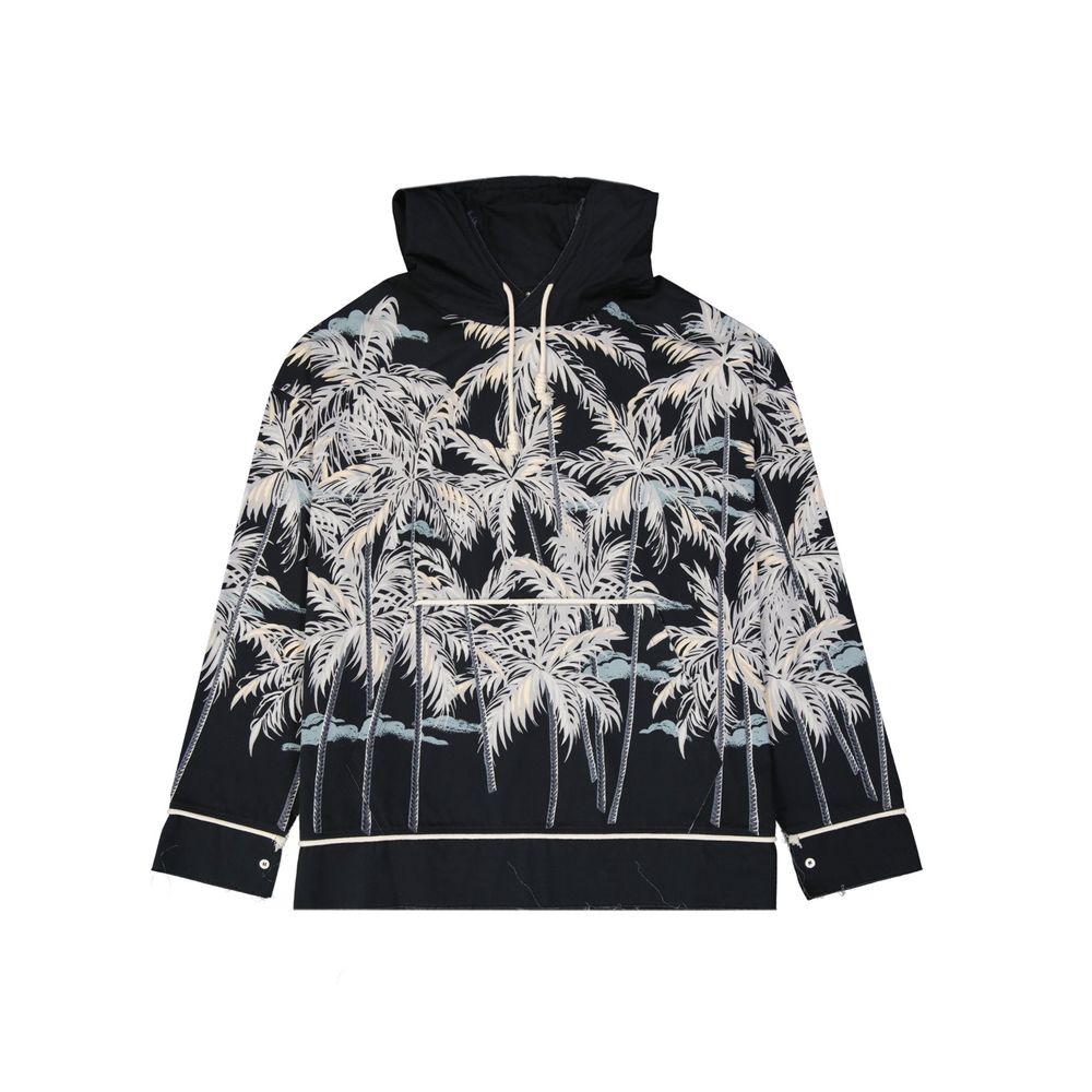 Palm Angels Hooded Printed Shirt LUNESCAPE