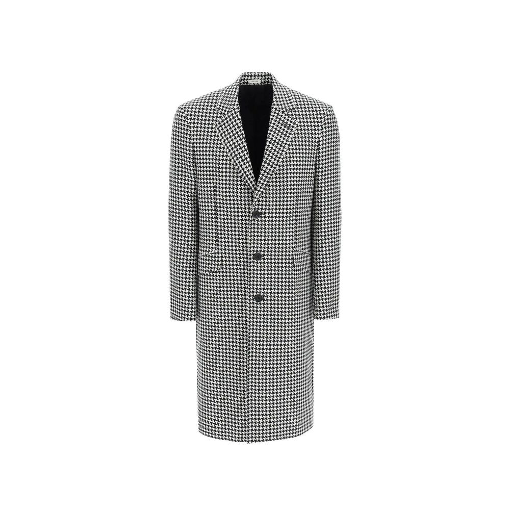 Alexander McQueen Pied-De-Poule Wool Coat LUNESCAPE
