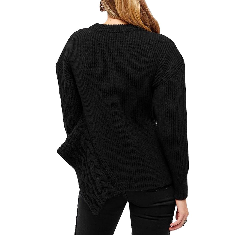 Alexander McQueen Asymmetric Wool Jumper LUNESCAPE