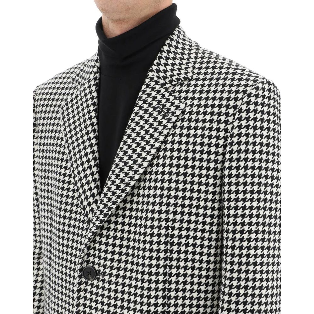 Alexander McQueen Pied-De-Poule Wool Coat LUNESCAPE