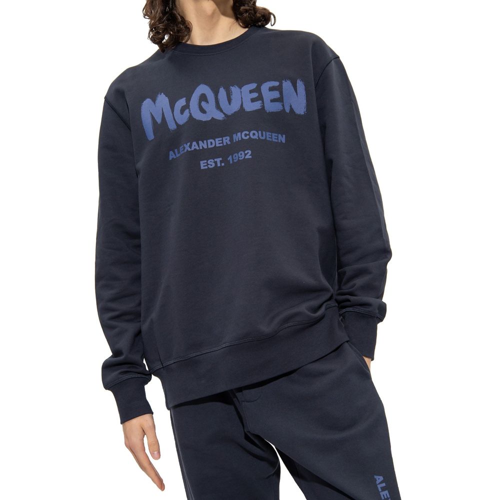 Alexander McQueen Cotton Logo Sweatshirt LUNESCAPE