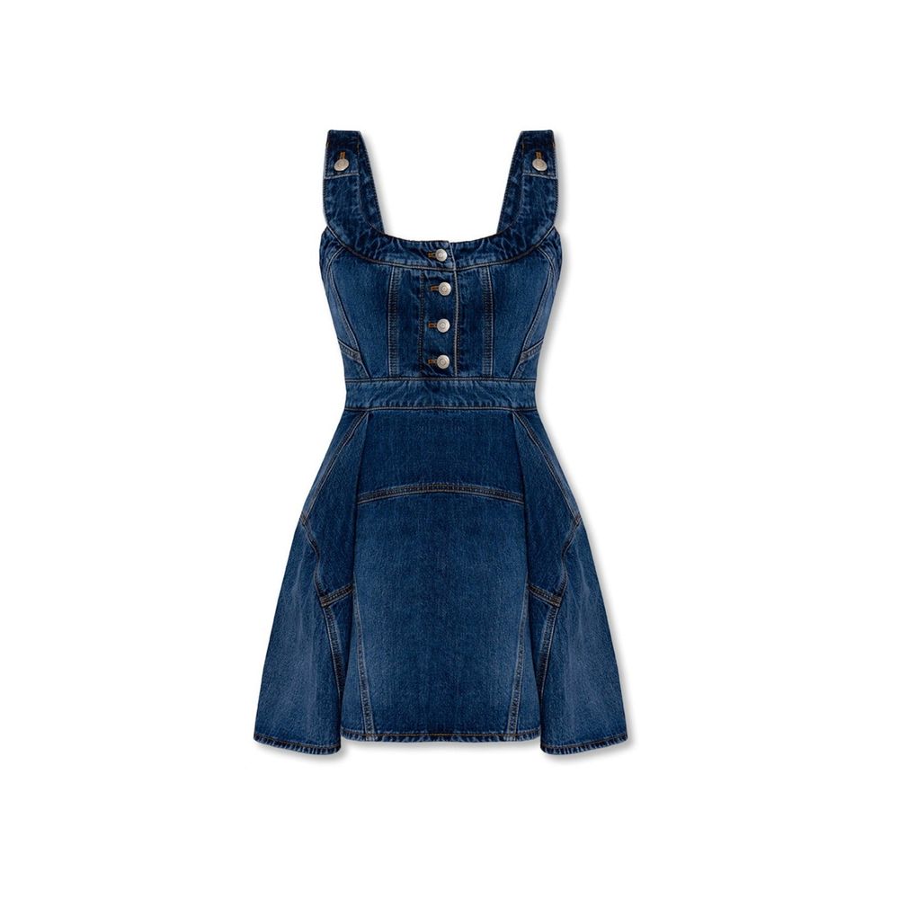 Alexander McQueen Denim Mini Dress LUNESCAPE