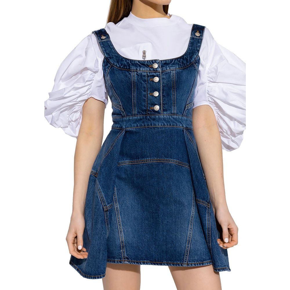 Alexander McQueen Denim Mini Dress LUNESCAPE