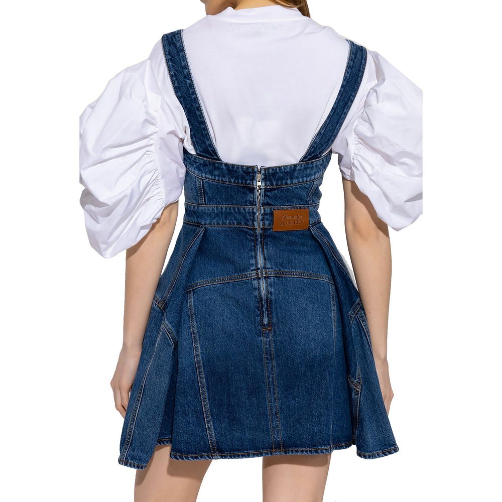 Alexander McQueen Denim Mini Dress LUNESCAPE