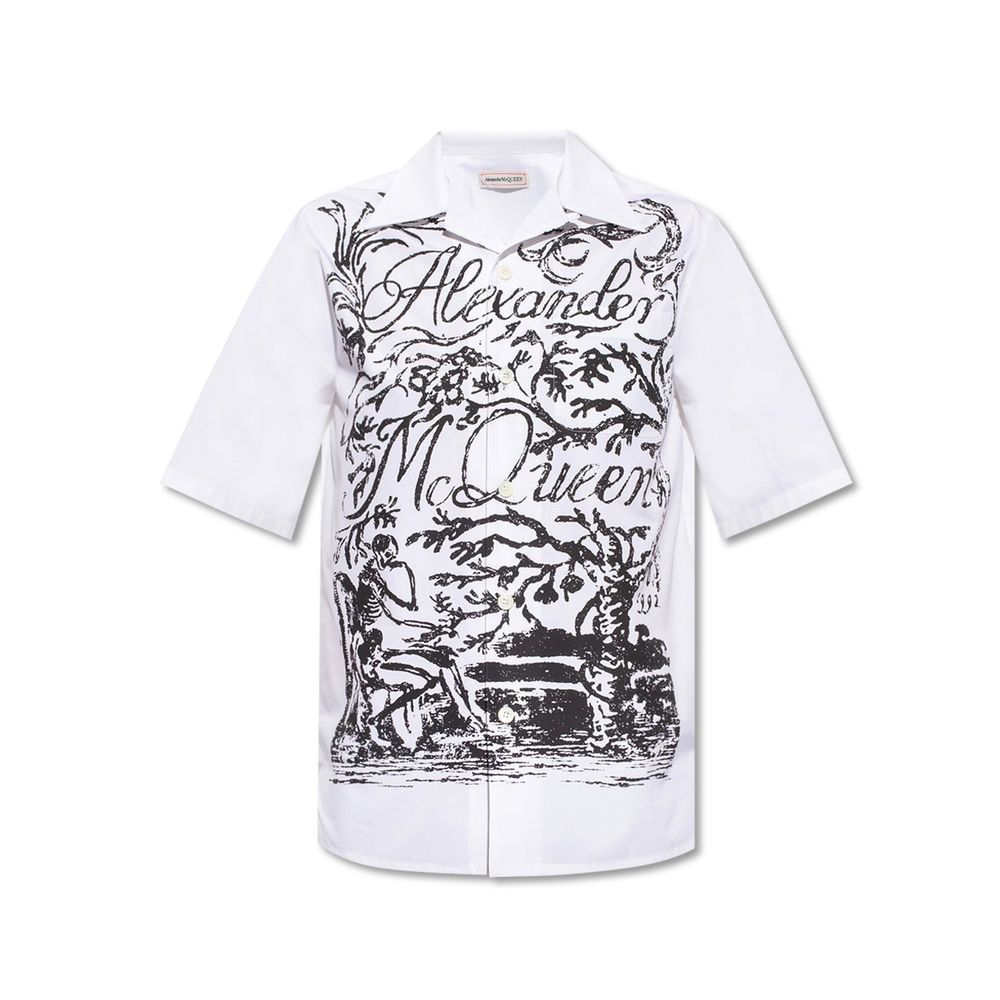 Alexander McQueen Short Sleeve Shirt LUNESCAPE