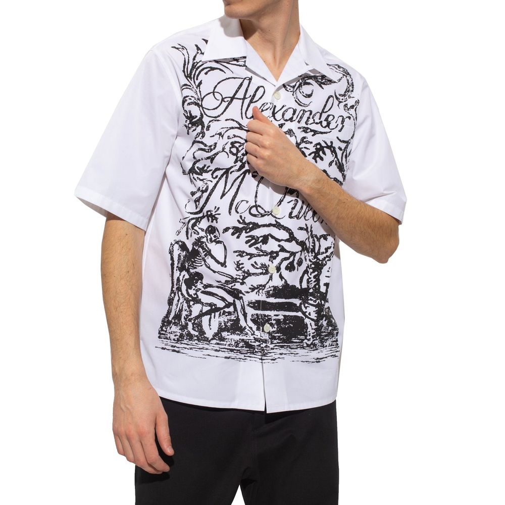 Alexander McQueen Short Sleeve Shirt LUNESCAPE