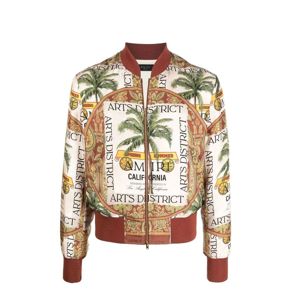 Amiri Printed Silk Jacket LUNESCAPE