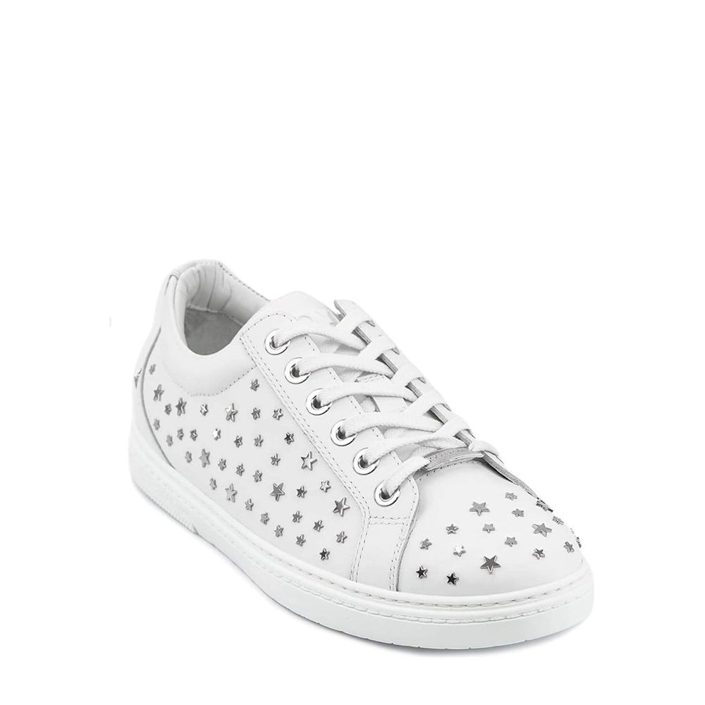 Jimmy Choo Cash Star Leather Sneakers LUNESCAPE